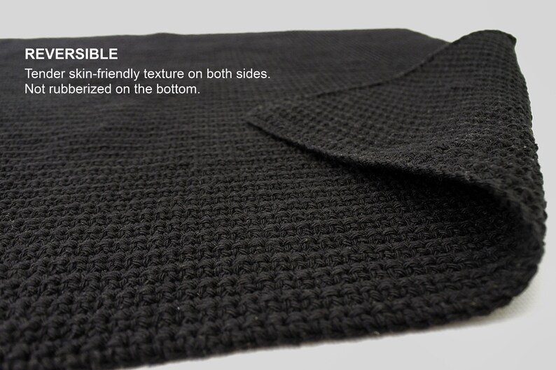 Custom Size Reversible off White Bath Mat Handmade From High Etsy