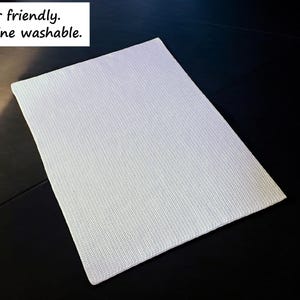Custom Bath Mat: Handmade Cotton Rug — Size & Color Options image 6