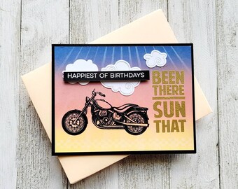 Carte D Anniversaire De Moto Etsy Canada