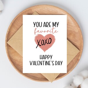 Tu es mon préféré, joyeuse Saint-Valentin pour femme, cadeau de Saint-Valentin pour mari, carte amusante et mignonne