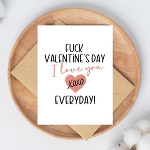 Carte drôle de Saint-Valentin, Me Love you Long Time, Carte de Saint-Valentin pour femme, Carte de Saint-Valentin pour mari, Papier recyclé