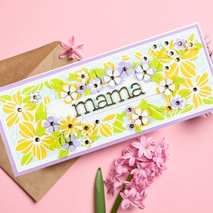 Carte de fête des mères, première carte de fête des mères, carte de fête des mères unique, carte d'anniversaire élégante pour maman, cadeau pour maman, cadeau pour maman