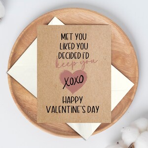 Carte de Saint-Valentin mignonne et drôle, carte de Saint-Valentin pour mari, carte pour elle