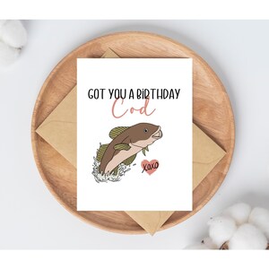 Vous avez une morue pour votre anniversaire, une carte d'anniversaire de morue, un anniversaire amusant pour lui