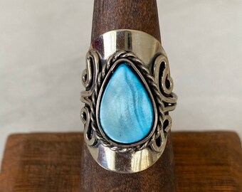 Unique Adjustable Multi-Color Peruvian Ring / Peruvian Rings / Glass Stone Jewelry / Peru Gem Boho Ring / Gemstone Ring Stone / Unique Gift