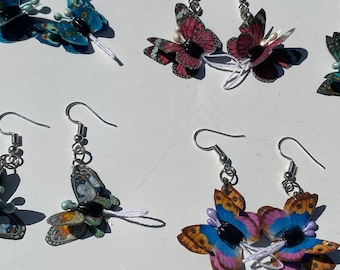 BUTTERFLY artisan earrings • handmade earrings • beautiful unique butterfly springtime earrings • fly like a butterfly •