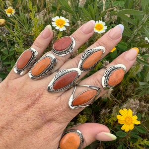 JASPER stone ring • adjustable • handmade • ethical jewelry • alpaca silver • peruvian stone ring • gift for her •  authentic stone ring •