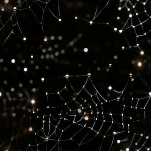 Digital Download - Seamless pattern; Glitter Spider Webs