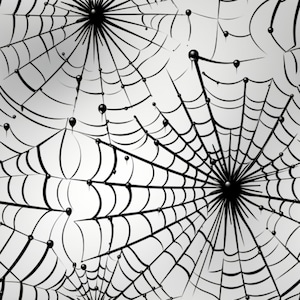 Digital Download - Seamless pattern; Spider Webs