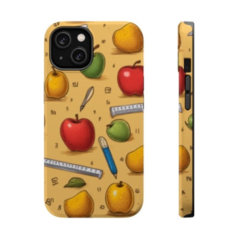 Iphone Case Ruler Digital Download - Seamless Pattern; Teacher - Apple Pattern - Etsy
