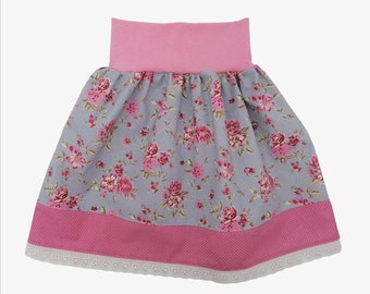 handgenähter Kindertrachtenrock Rosen
