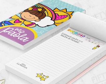 RECADITO MAESTRA ESCUELA / school message / teacher message obituary / Download in PDF / back to school