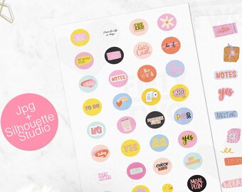 AGENDA STICKERS / Planner Stickers / Stickers / 2022 / Planner Stickers / Stickers / Stickers