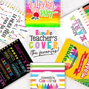 PORTADAS MAESTRO FAVORITAS / 32 portadas de maestro / teacher covers / teachers day / cubiertas de maestra / regalo para maestro /imprimible