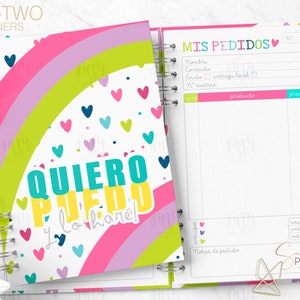 AGENDA DE PEDIDOS/ libreta de pedidos/ control de pedidos / nota de pedidos / Descarga en Pdf / español