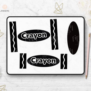Giz de cera / Lápis de cor / wrapper / cricut / vinil / svg