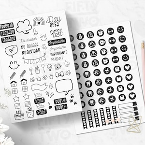 AGENDA STICKERS / Planner Stickers / Labels / Stickers / 2022 / Planner Stickers / Stickers / Stickers / Stickers