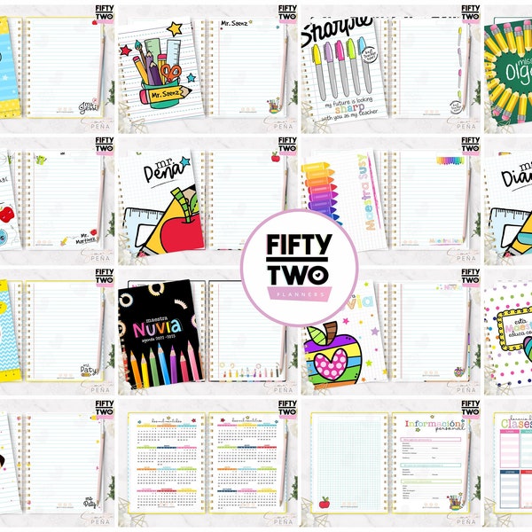 Master Notebook and Cover Pack / POWER POINT EDITABLE Text / Pdf / Set Printable Master Sheets / Printable Sheets