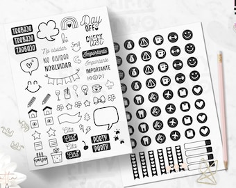 AGENDA STICKERS / Planner Stickers / Labels / Stickers / 2022 / Planner Stickers / Stickers / Stickers / Stickers