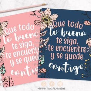 PORTADA DIGITAL EDITABLE de planeador  (us letter 8.5x11)  - cobertura de planificador  - descarga instantánea -  Frases motivacionales