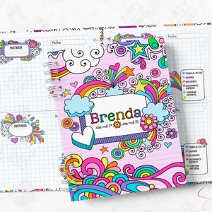 NUEVA COLECCION KIT 2 Libretas de tareas media carta / cuaderno de tareas / regreso a clases / imprimible