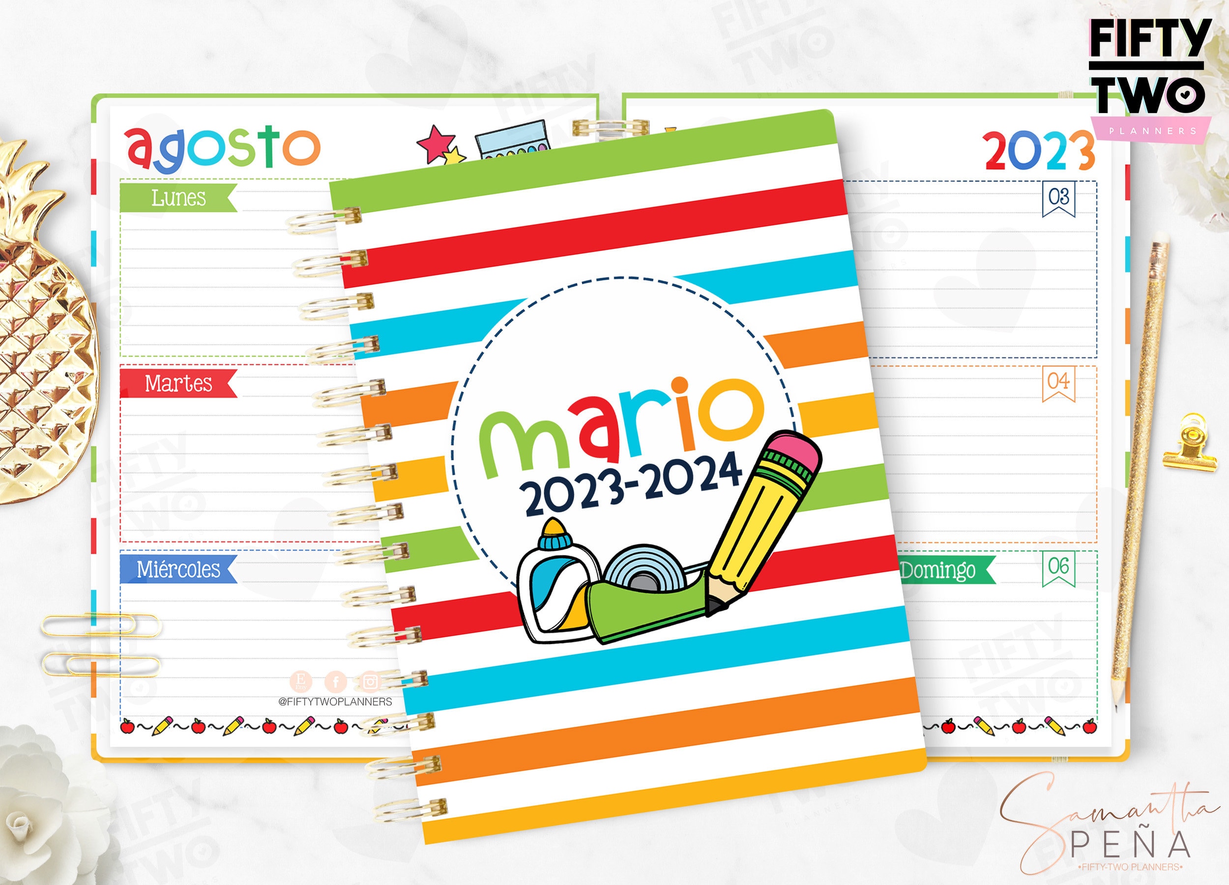 Agenda familial - Mémoniak pocket - 2024 - Mini planner familial - Planner  familial - Agendas - Calendriers