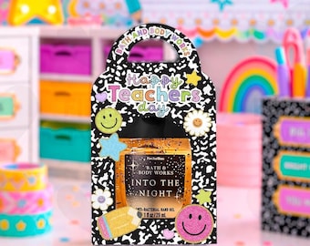 Teacher PocketBac Holder Template | Printable Gift Box