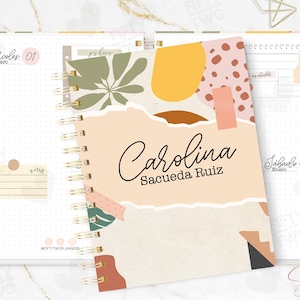 LOVE SCRAPBOOK AGENDA 2025 / half legal / two-day-per-page agenda / 2025 agenda / 2025 / pretty agenda / agenda in Spanish