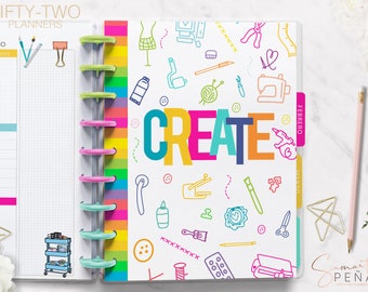 Crafter planner 2024 / agenda 2024 / scrapbook / agenda creativa / agenda bonita / agenda en español / happy planner inspired