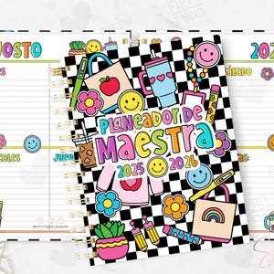 NEUE KOLLEKTION Teacher Vibes 2025-2026 Lehrerplaner / Druckbarer Lehrerplaner & Notenbuch