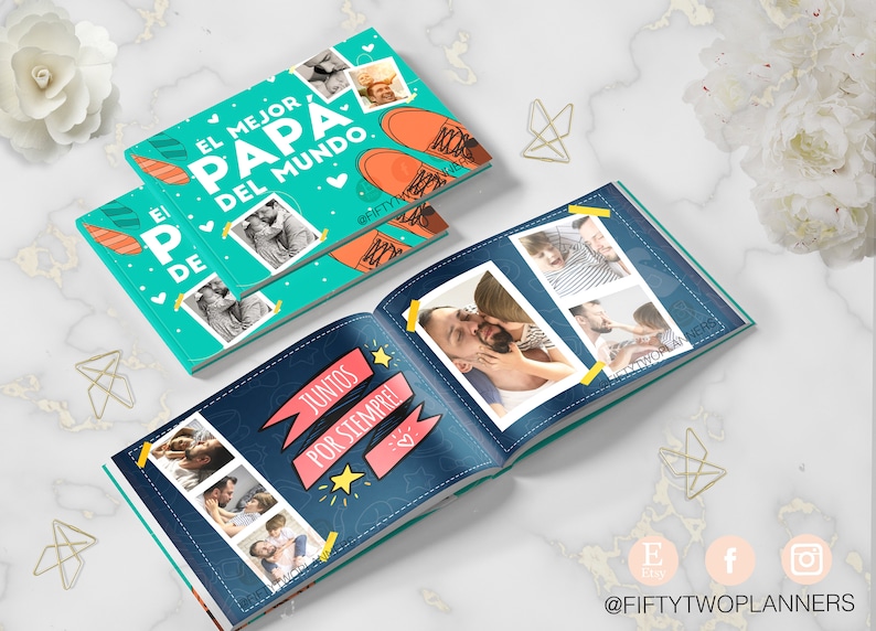 FATHER'S DAY / digital photo album / printable / Father's Day gift / digital album / / gift for dad / digital album image 3
