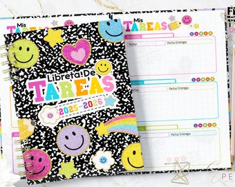 NEW COLLECTION Half-Letter Homework Notebook / Homework Notebook / Back to School / Printable