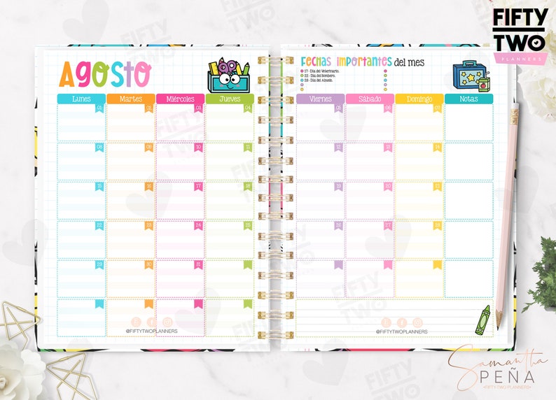 Teacher Planner 2022 2023 / Digital / Printable / Teacher Etsy