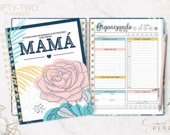 GLIDER FOR MOM / perpetual agenda / printable glider / Printable Pdf / Instant Download / Agenda without dates /