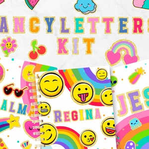 COLLECTIE 2024 Fancy COVERS PAKKET / gekleurd alfabet / mooie covers / planner cover / covers voor agenda's