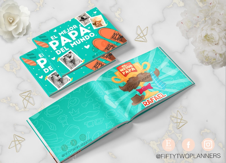 FATHER'S DAY / digital photo album / printable / Father's Day gift / digital album / / gift for dad / digital album image 4
