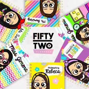 CUTE TEACHER COVERS / pretty covers for teacher 2024 / planner cover / covers for agenda / pretty teacher backgrounds