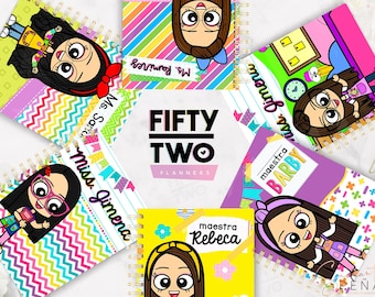 CUTE TEACHER COVERS / pretty covers for teacher 2024 / planner cover / covers for agenda / pretty teacher backgrounds