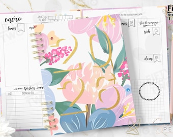 Agenda básica semanal 2026 / IMPRIMIBLE 2026 / media carta / agenda semanal/ agenda blanco y negro /  agenda 2026 / agenda en español