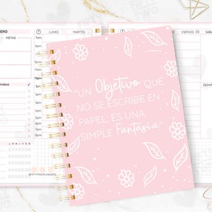PINK AGENDA 2025 printable / 2025 planner / Printable planner inserts / 2025 agenda / agenda in spanish / productivity