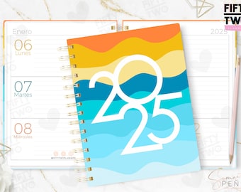 EXECUTIVE Agenda 2025 / gentleman / executive agenda / digital / printable / agenda to print / men&#39;s agenda / agenda in Spanish