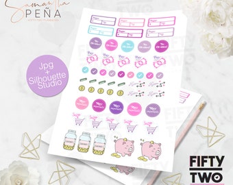 FINANCE STICKERS / Planner Stickers / Saving / Stickers / 2022 / Planner Stickers / Stickers / Stickers
