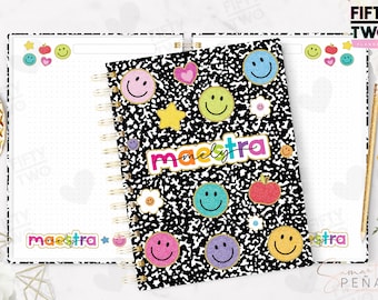 NUEVA COLECCION 10 LIBRETAS 2024 / libretas y cubiertas para maestra /  hojas imprimibles para maestra / Regalo dia del maestro imprimible