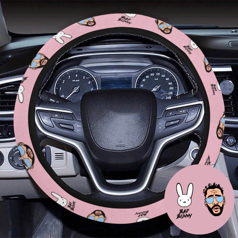 Bad Bunny Steering Wheel Cover | Cubierta del volante Conejo Malo | Benito 