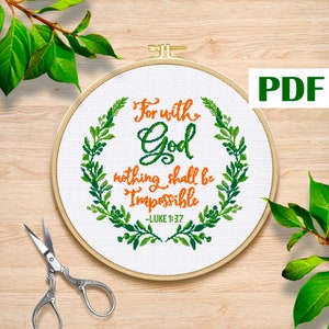 Bible verse cross stitch pattern PDF Christian pattern PDF Jesus baby pattern Religious cross stitch PDF Christian wildflower cross stitch