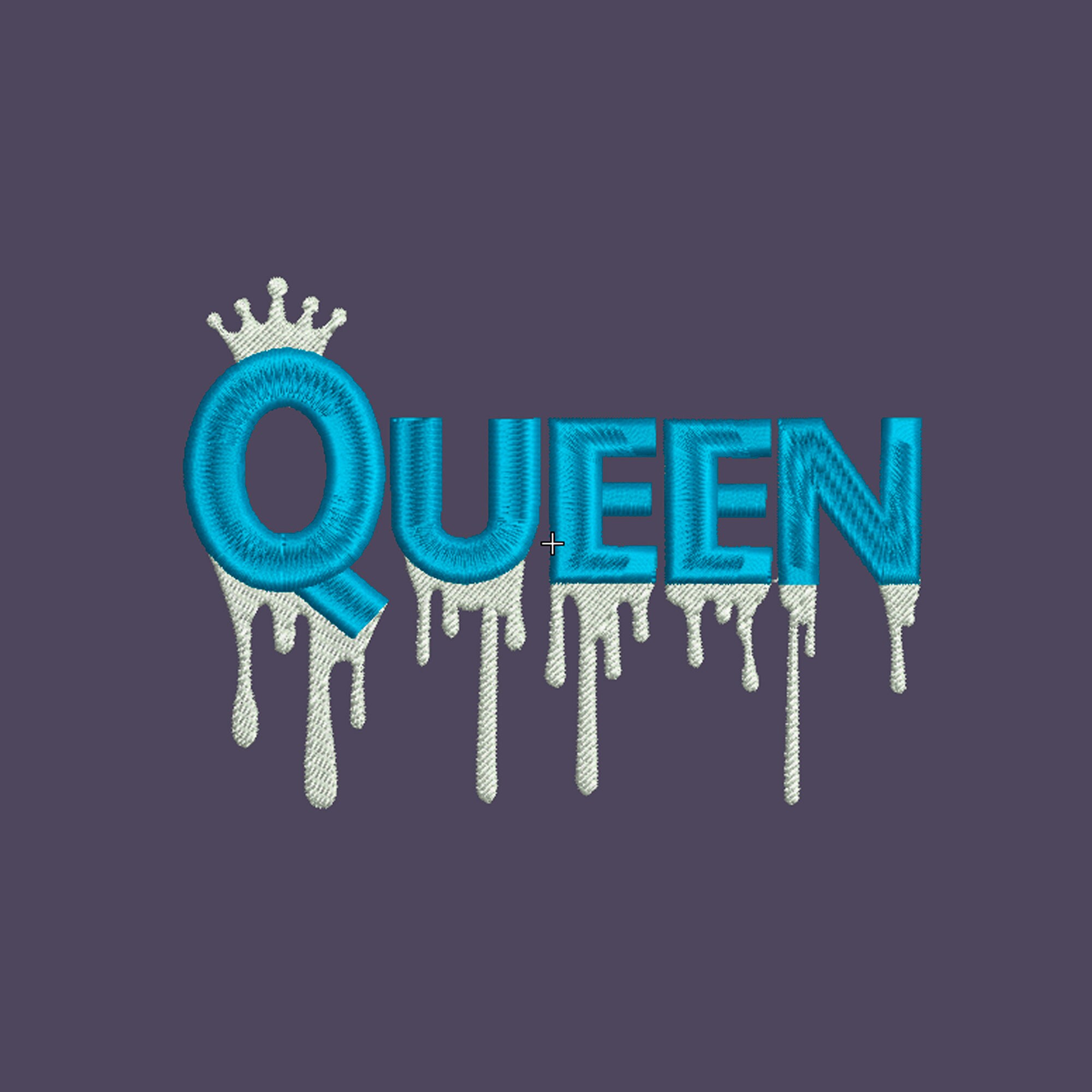 Queen Embroidery Design Black Girl Embroidery Designs Melanin Etsy