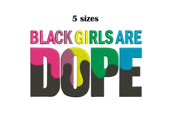 Las niñas negras son diseños de bordado de droga Mujer afroamericana bordado Mujer negra son bordado de dopaje Diseño de bordado afrocéntrico