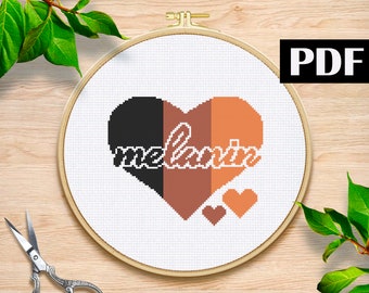 Melanin cross stitch pattern African american cross stitch pattern Dope cross stich Black woman are dope pdf Black lives matter African PDF