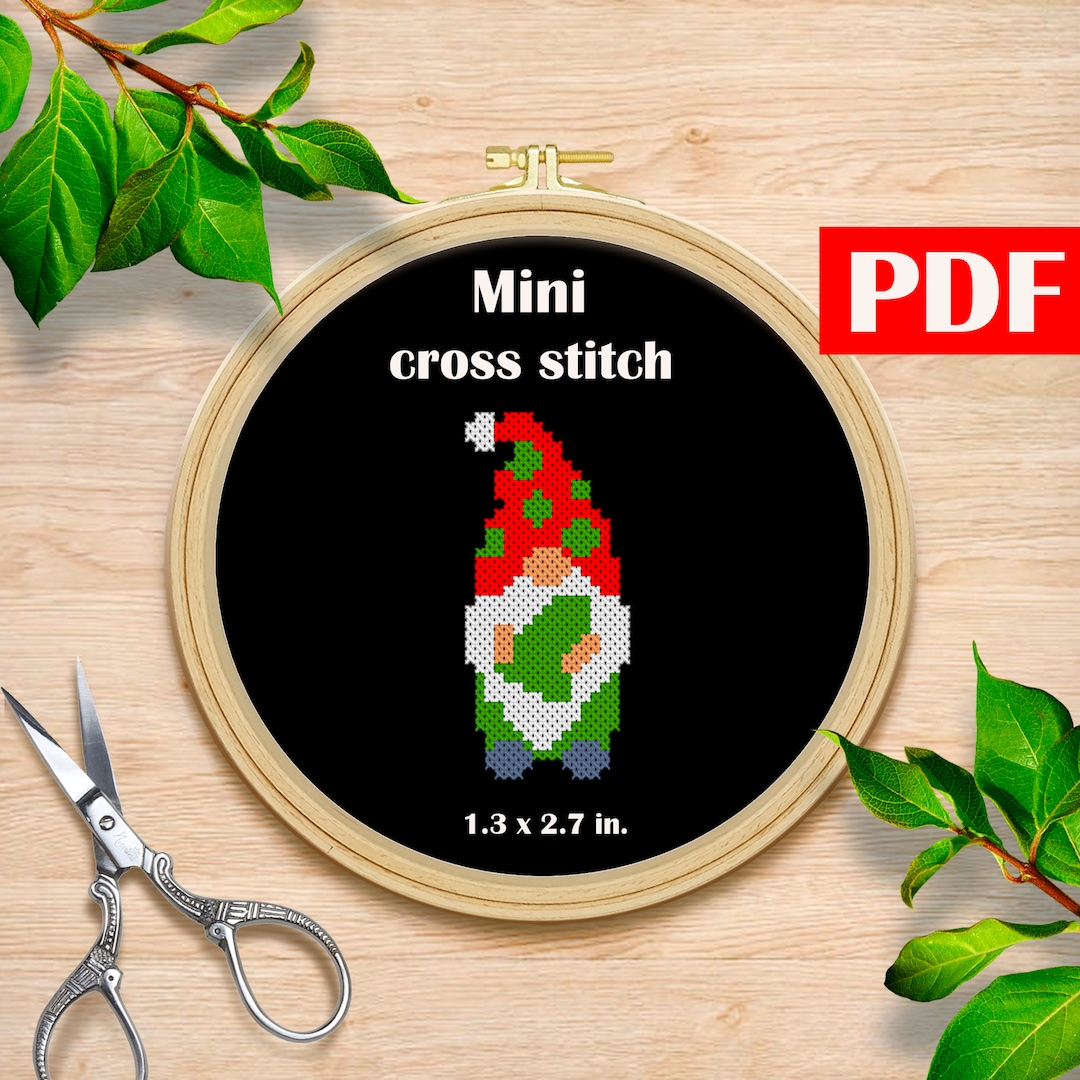 Povitrulya Kreuzstich-Set „Merry Christmas“ – Inkl. Allem Für Weihnachtsmotive Wie Baum, Schneeflocke & Weihnachtsmann