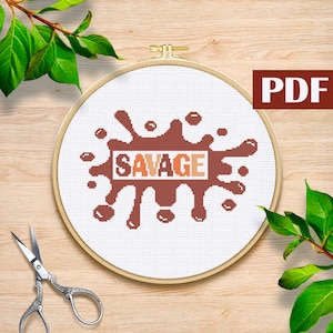Savage cross stitch pattern PDF African american cross stitch pattern Dope cross stich Black woman are dope pdf Black lives matter pattern